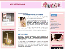 Tablet Screenshot of kozmetikumok.biz