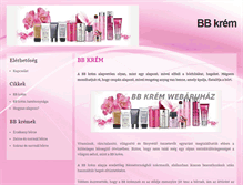 Tablet Screenshot of bbkrem.kozmetikumok.biz
